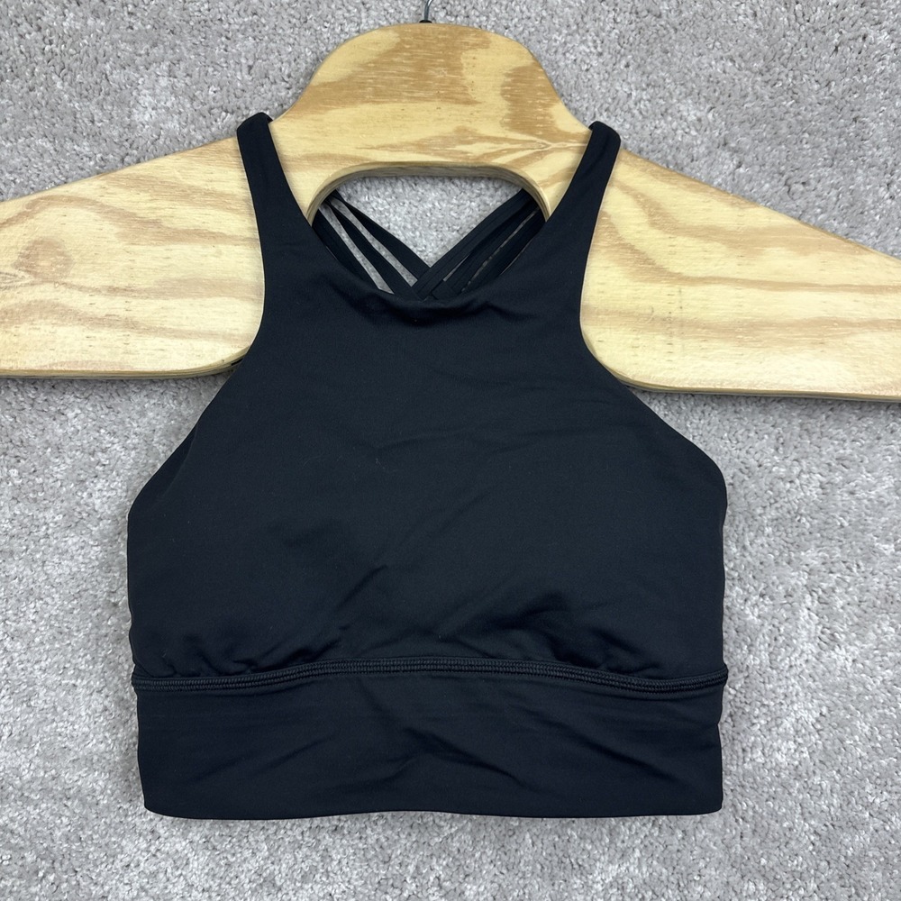 Lululemon Free To Be Moved Bra *High‎ Neck Black Size 6